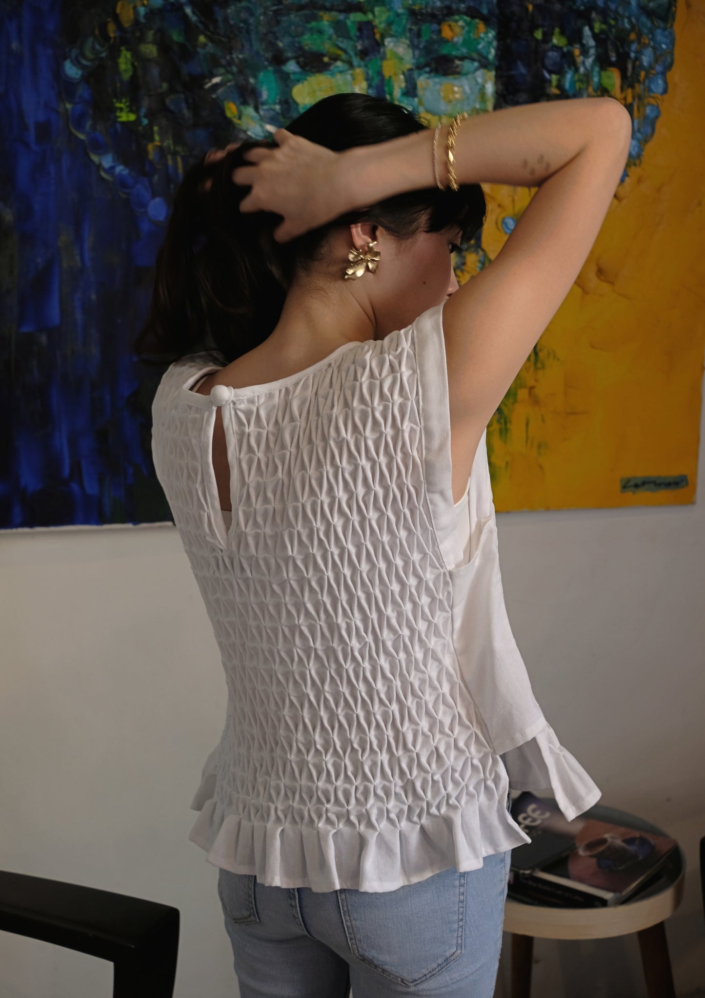 meili top - white