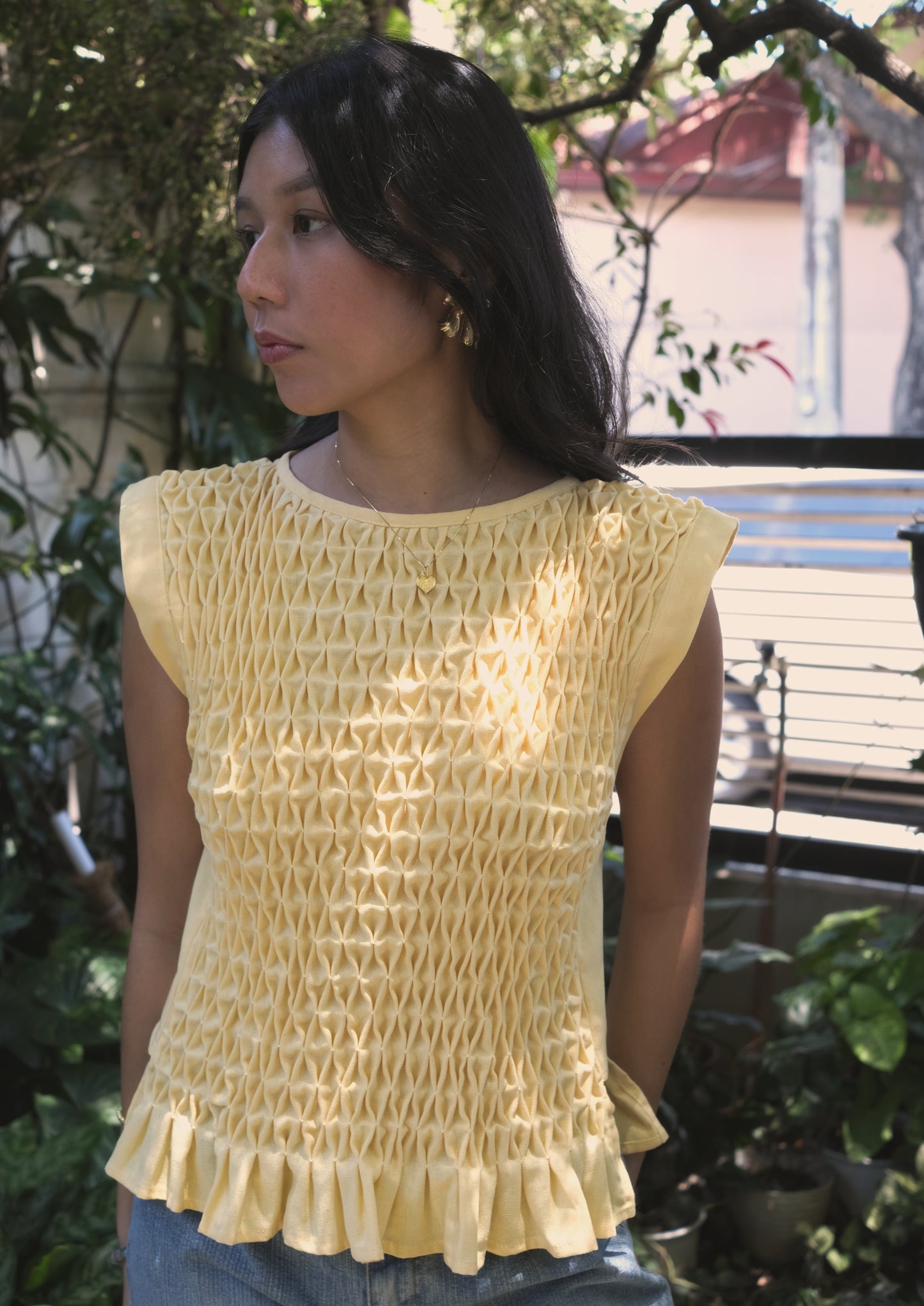 meili top - yellow