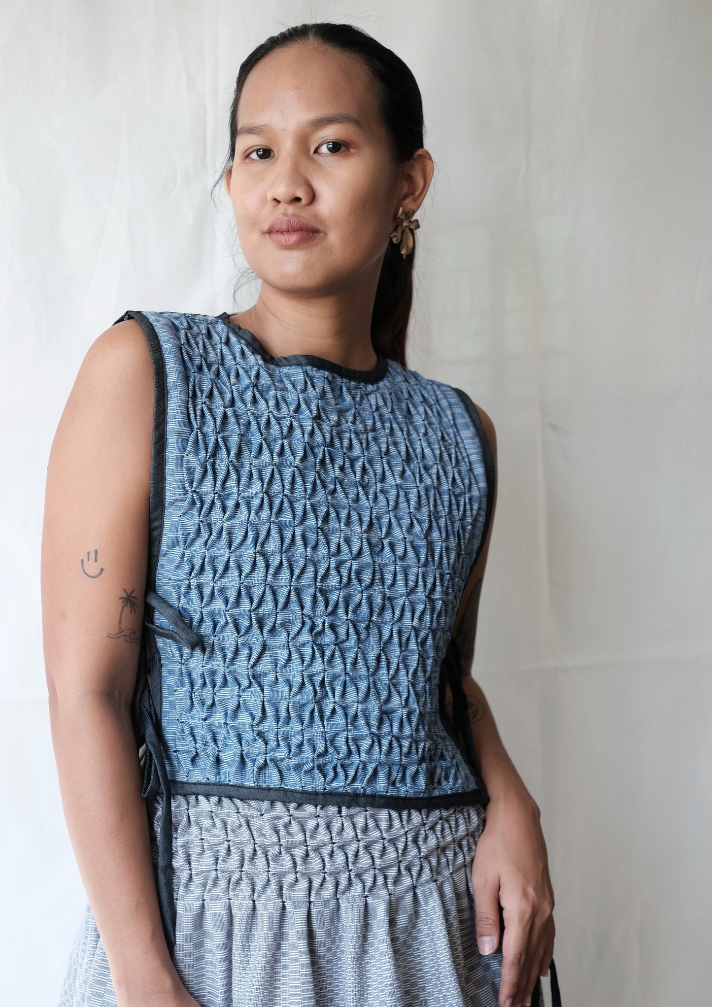 kimona bib - dark navy inabel