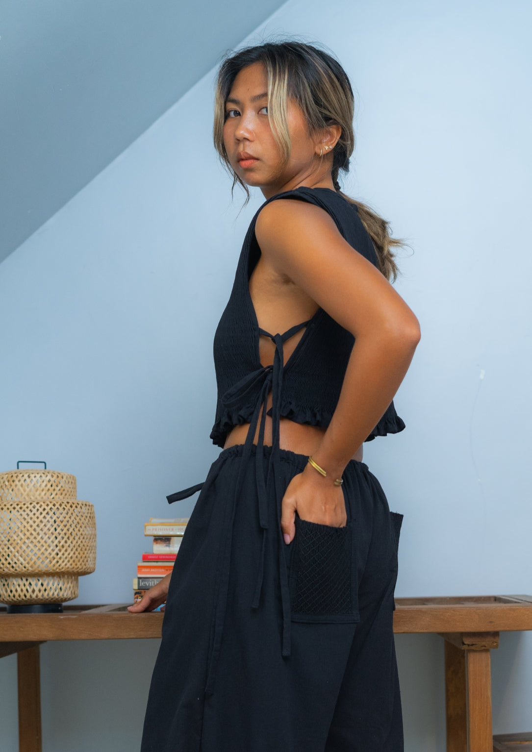 irulan pants - black
