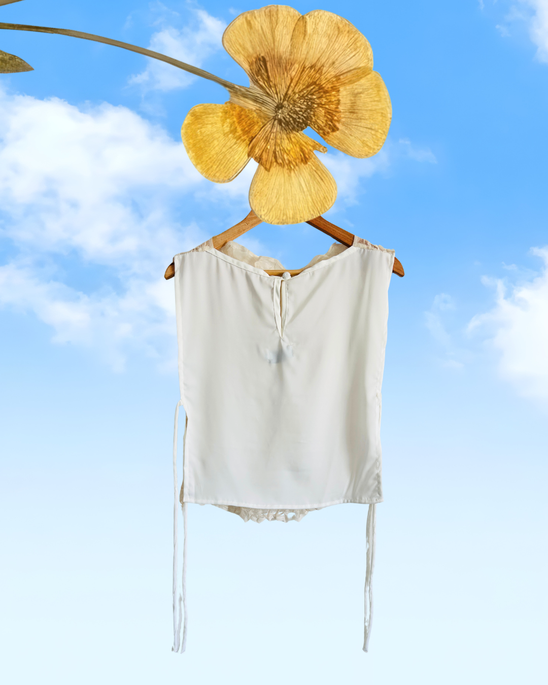 hardin bib - piña silk and white satin