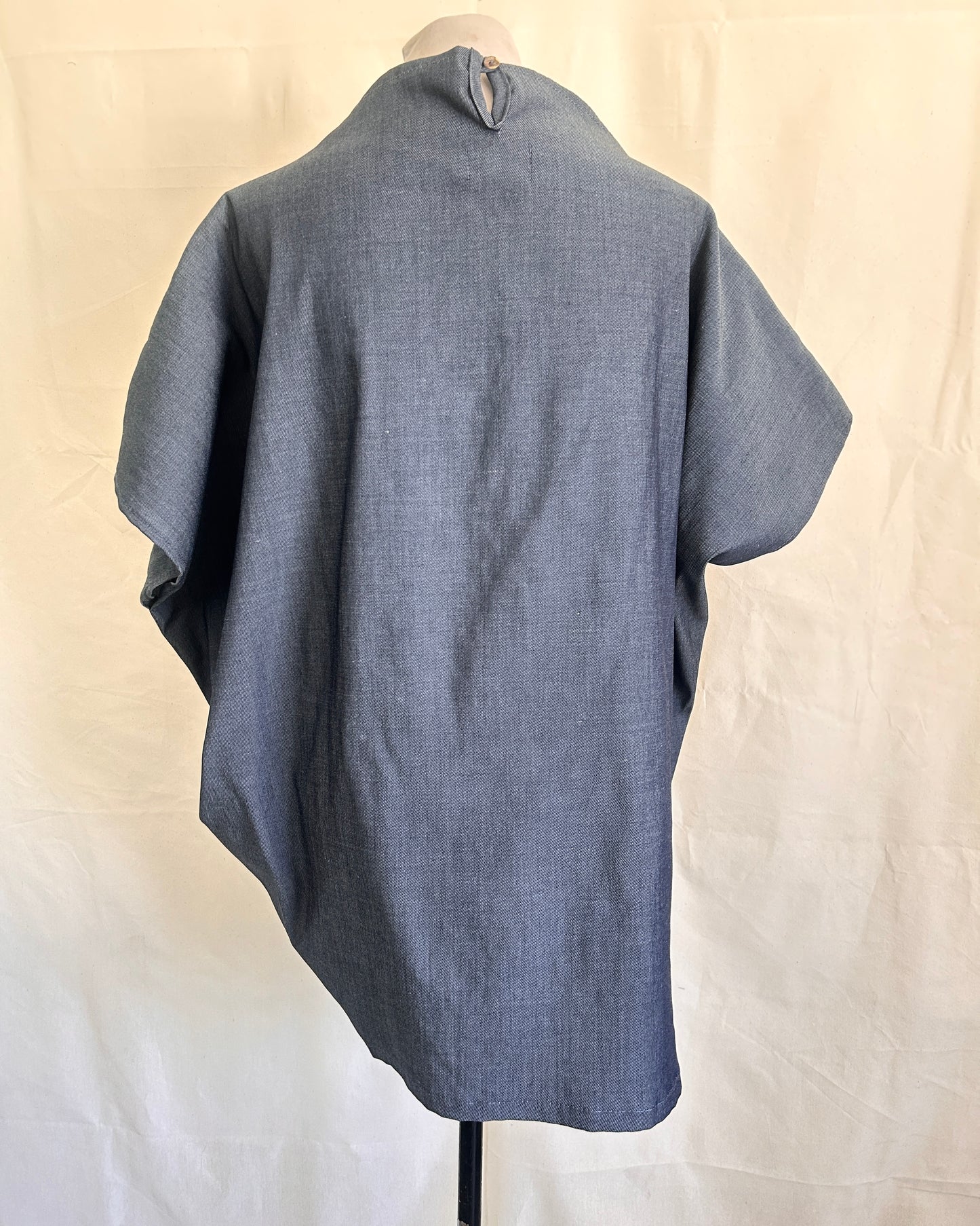 no. 38 carina top - gray denim
