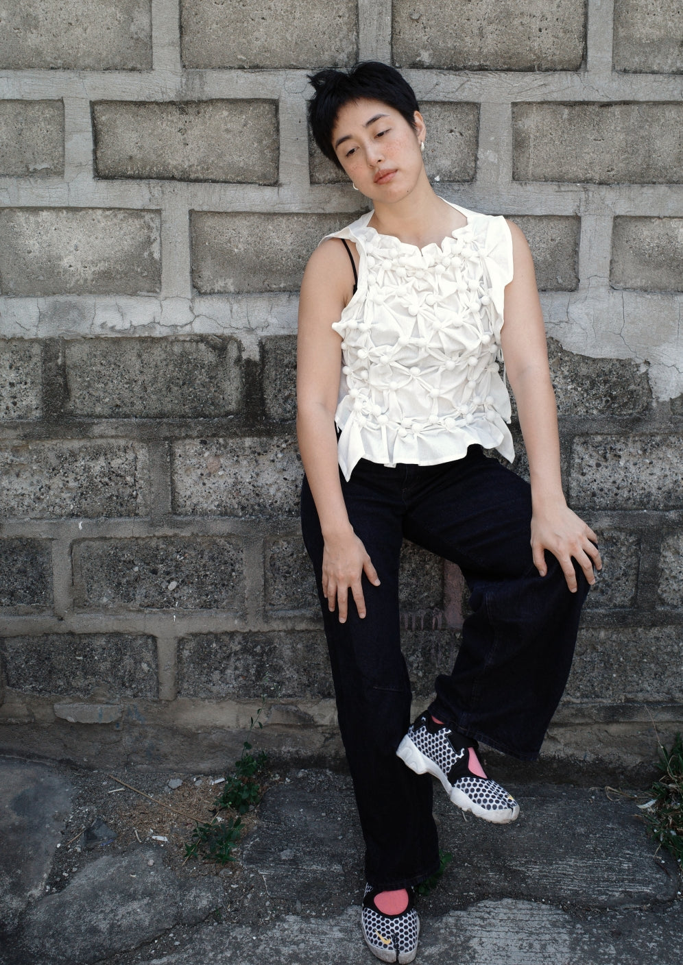 bubble bib - white