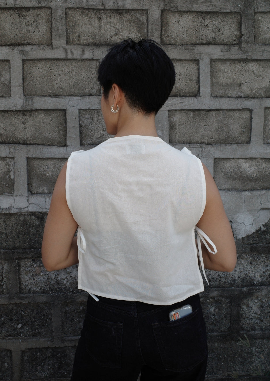 bubble bib - white