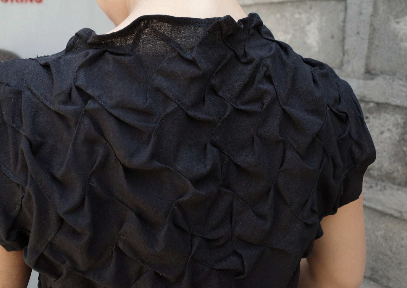 bubble shirt - black