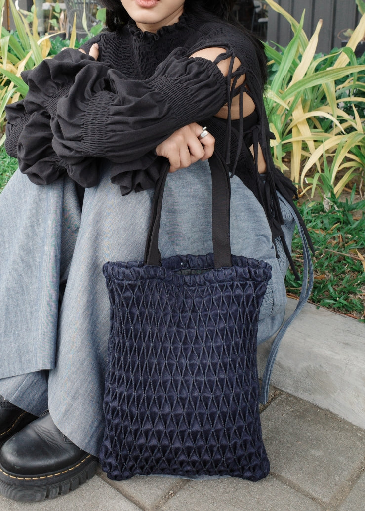 alicia book bag - denim