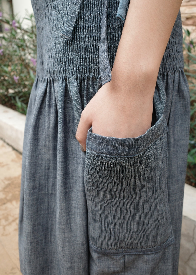 isa culottes - light blue chambray