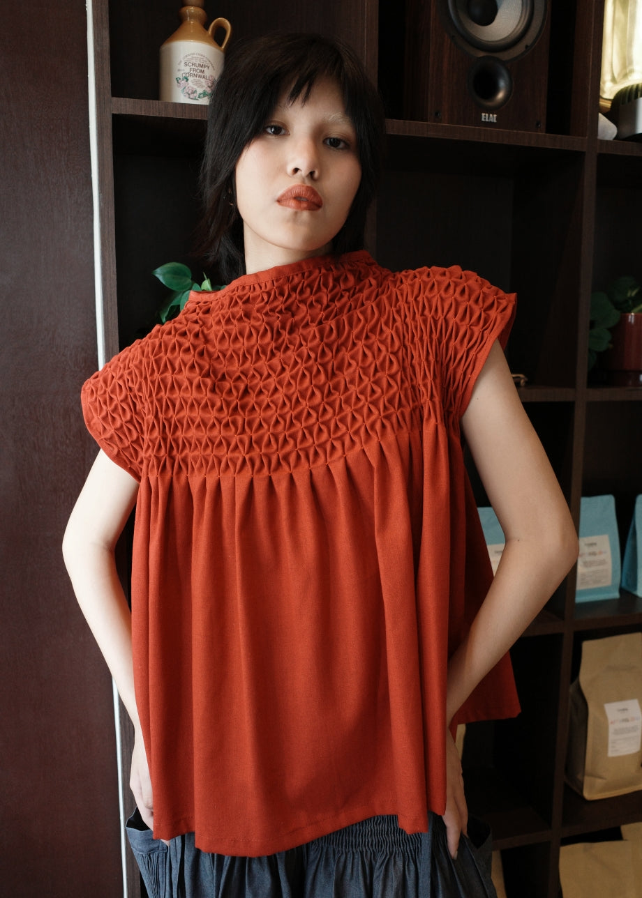 lily top - maroon