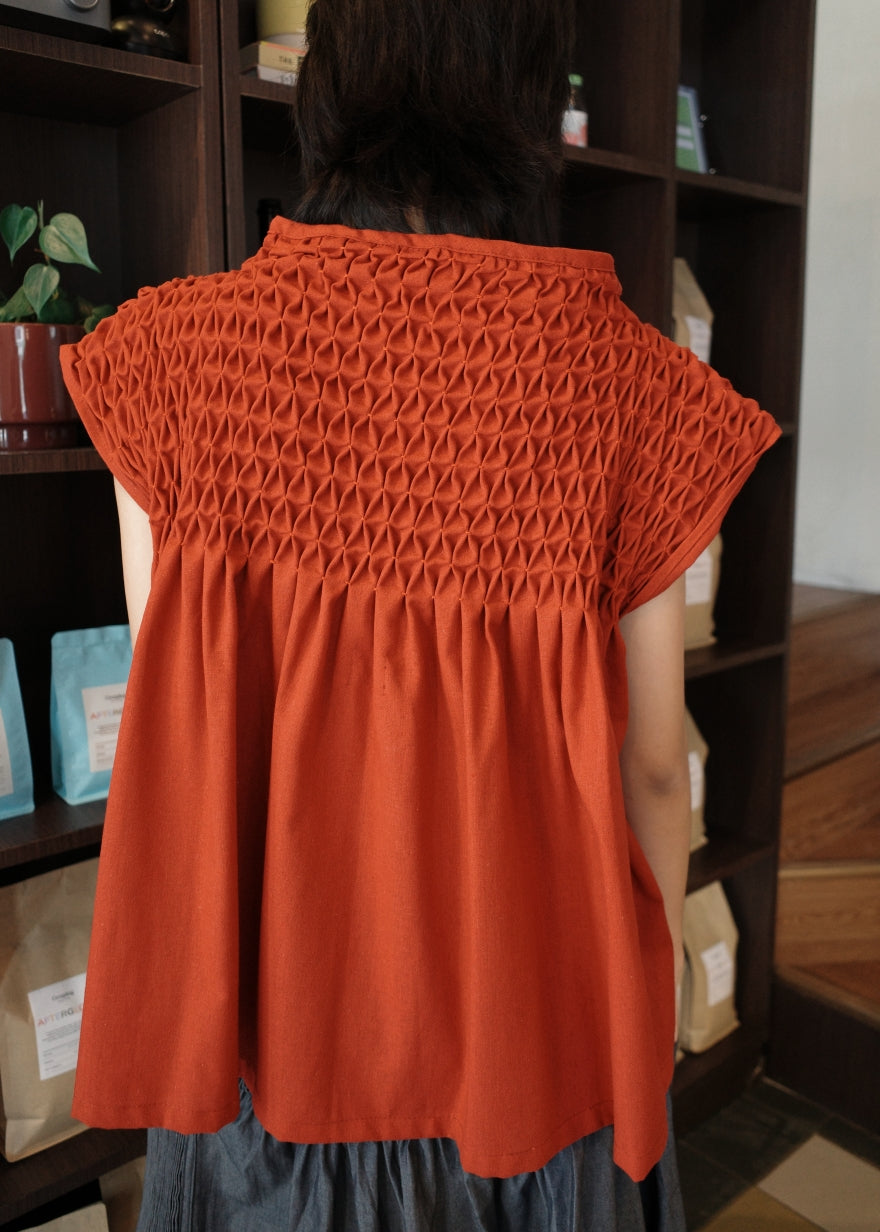 lily top - maroon