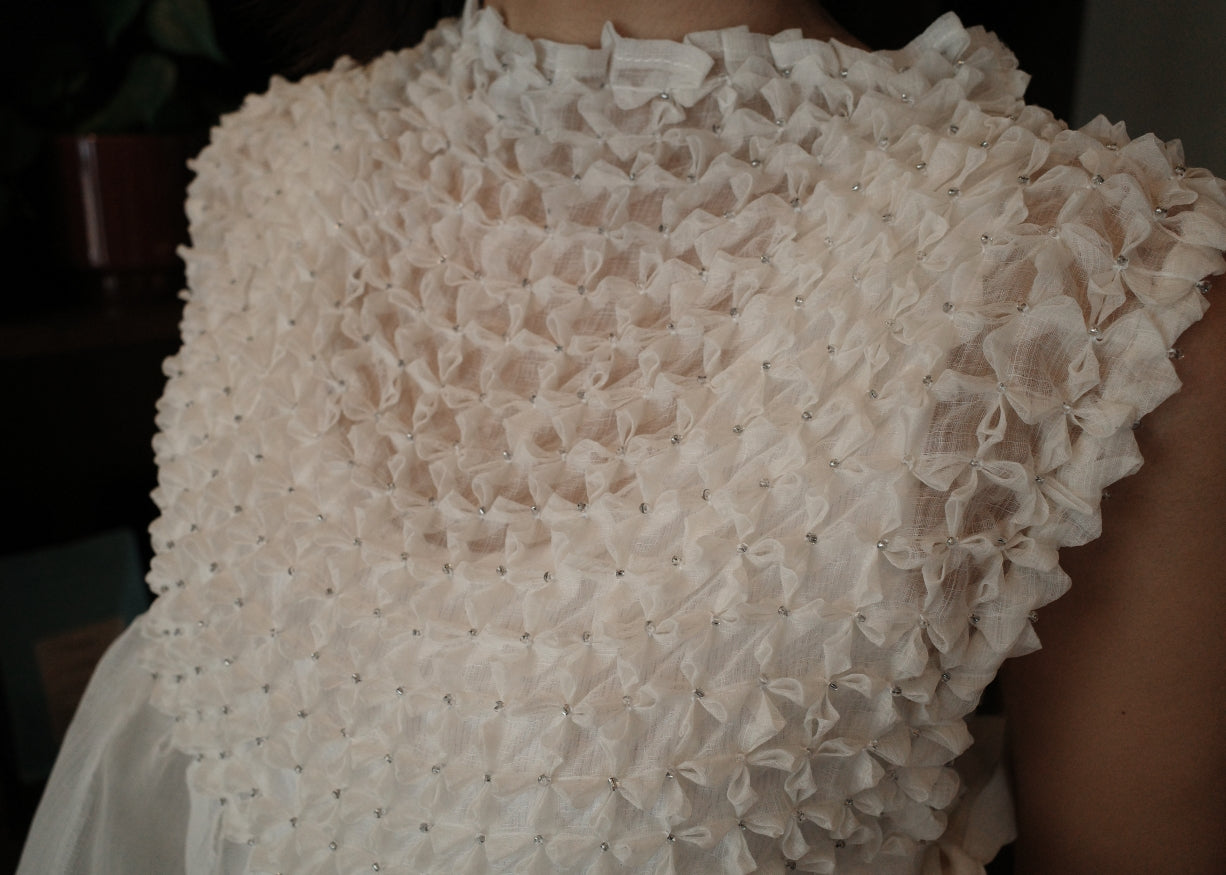 sampaguita bib top - silk cocoon