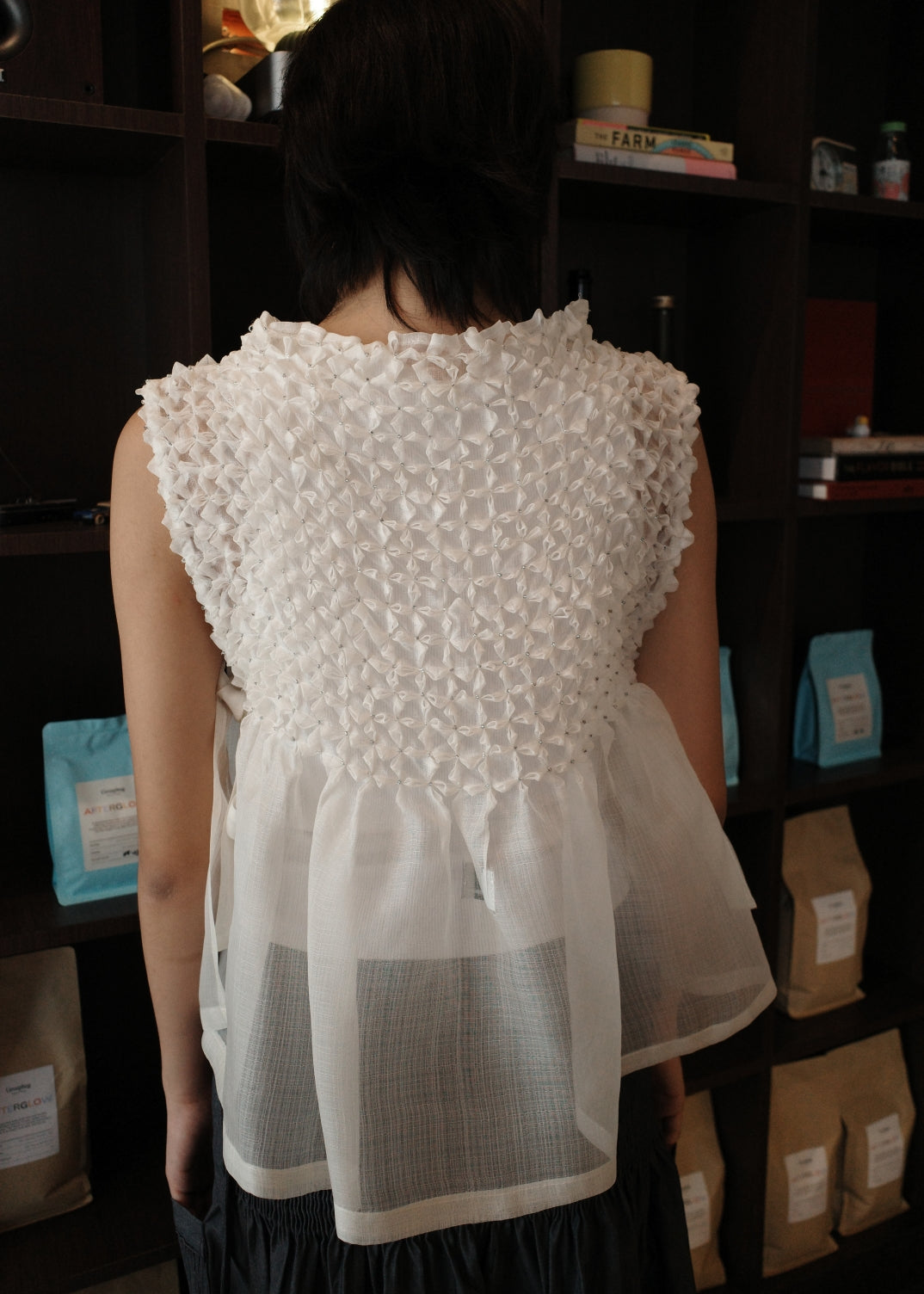 sampaguita bib top - silk cocoon