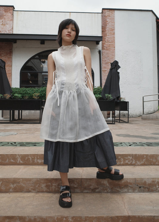 bighani bib dress - silk cocoon