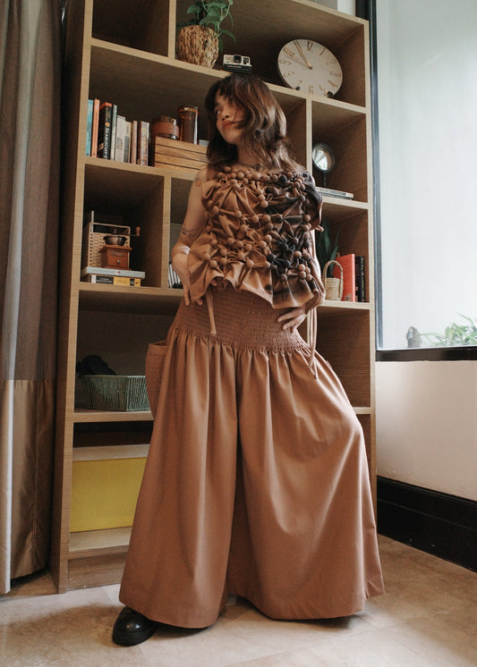 isa pants - brown denim