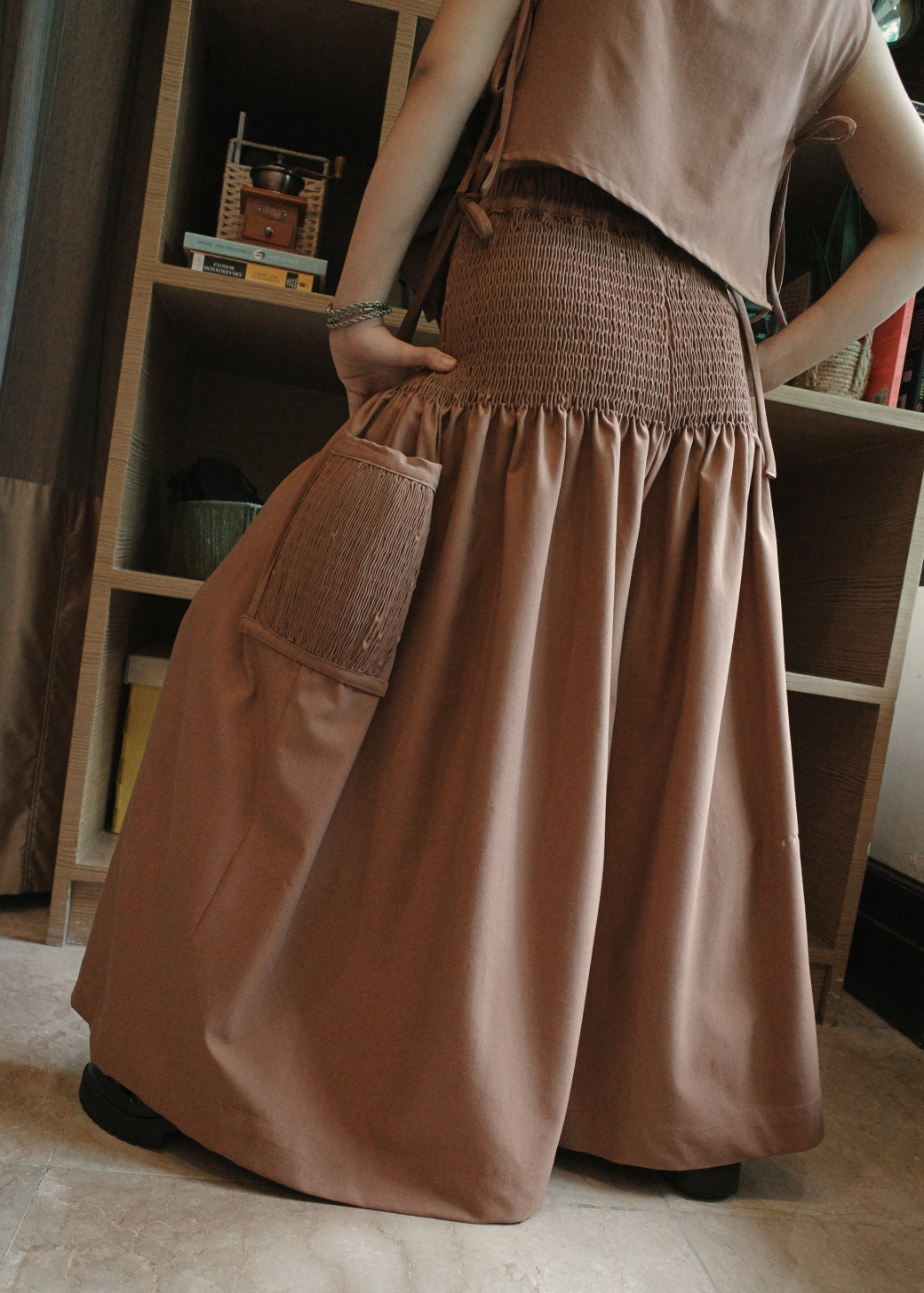 isa pants - brown denim