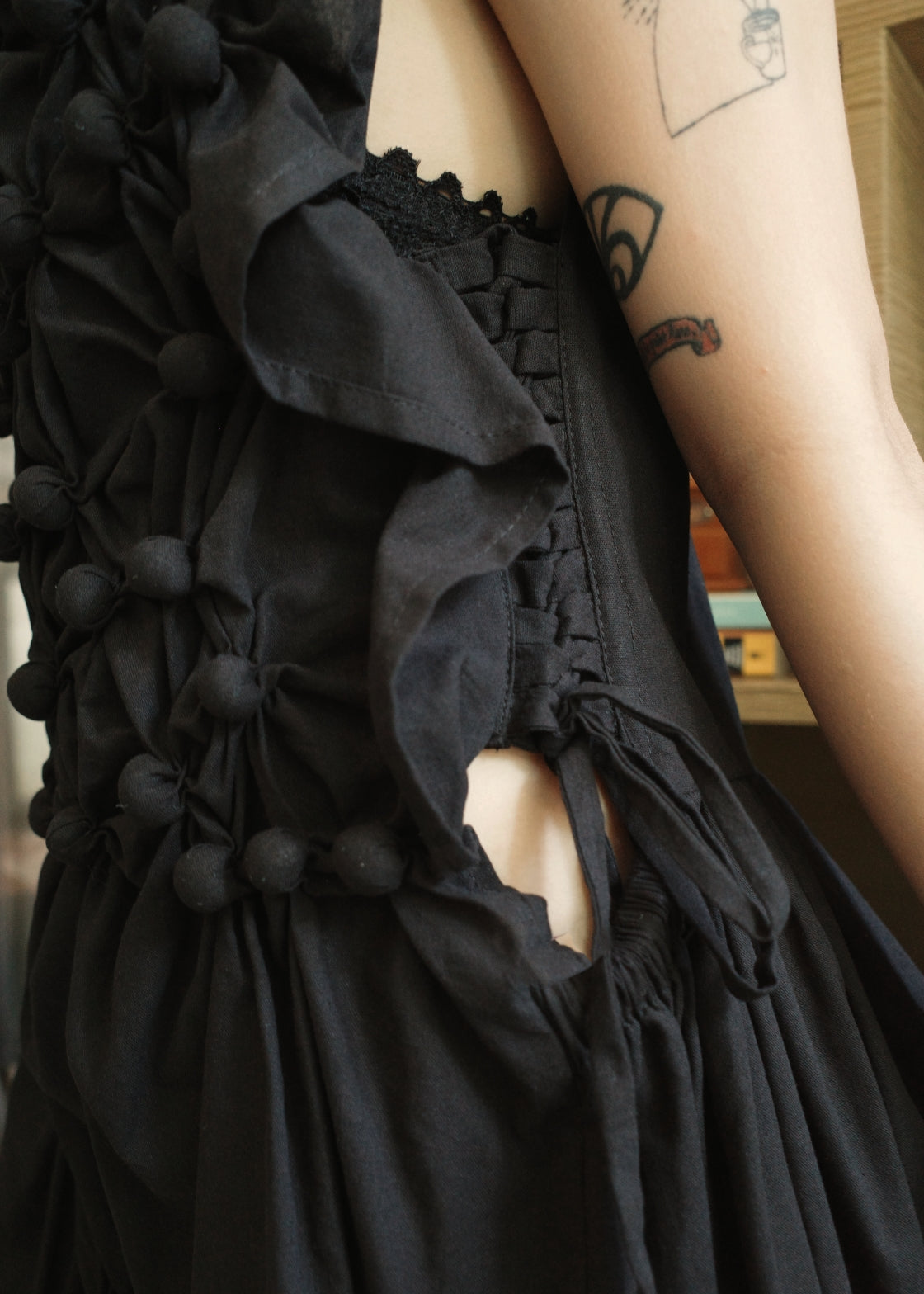 bubble dress - black
