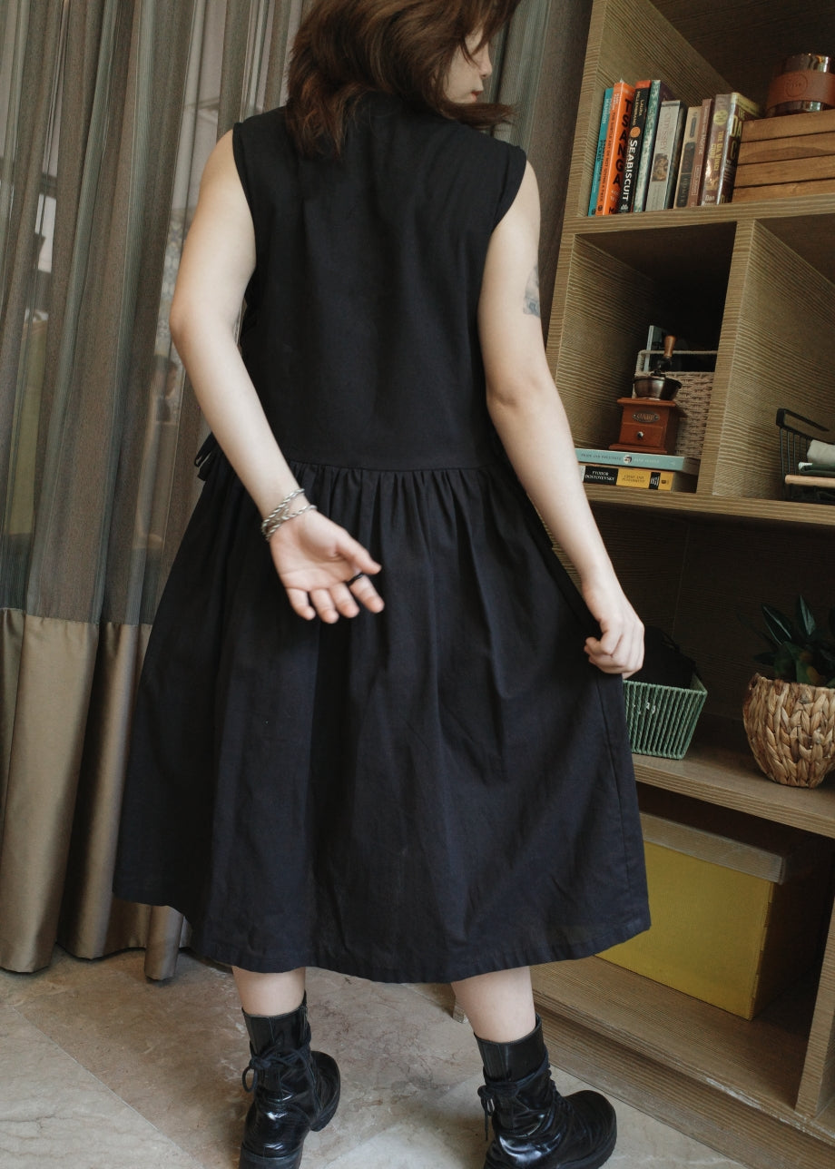 bubble dress - black