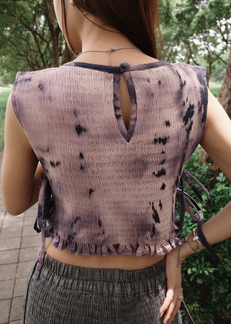 helen bib longer - dyed, navy