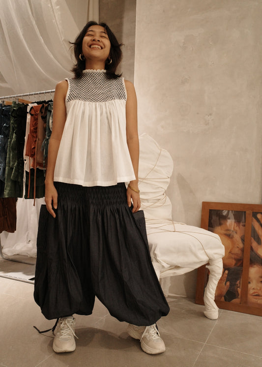 trey pants - soft maong, navy blue