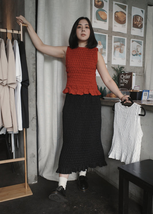 valerie shirt - maroon