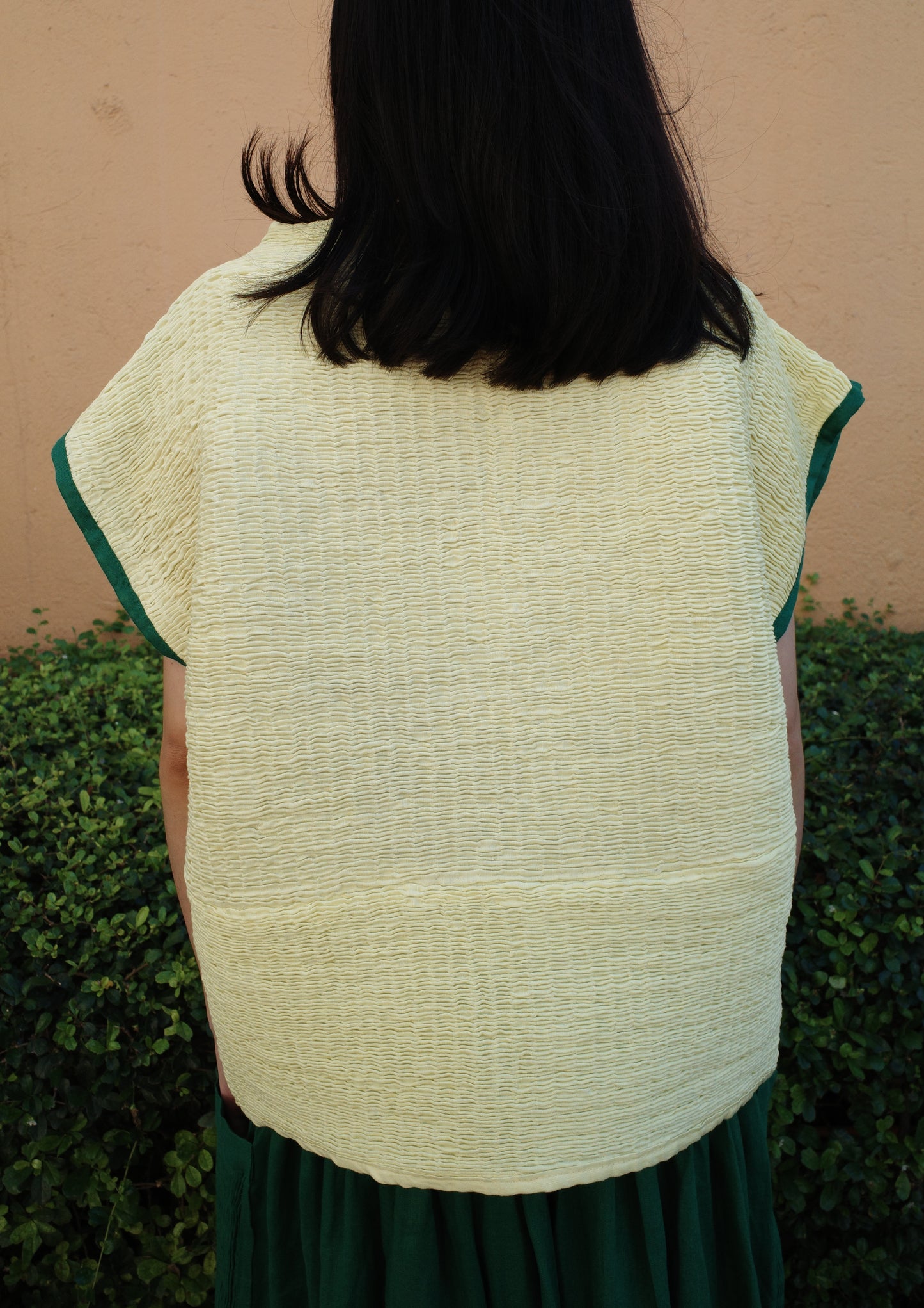 claudette shirt - lime yellow
