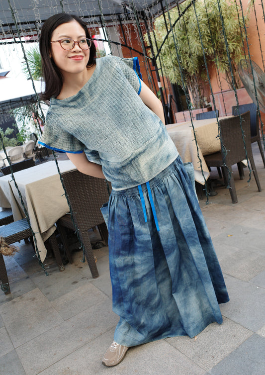 claudette shirt - dyed navy