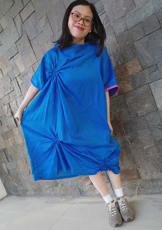 carina dress - royal blue