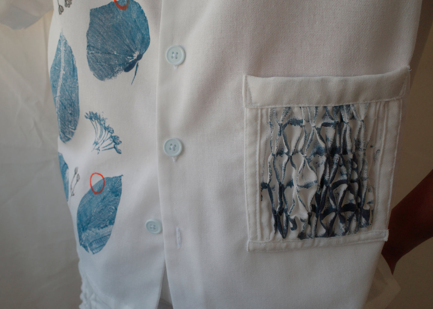 leaf shirt - white