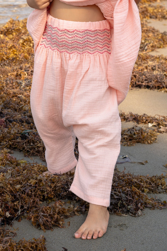 kulit pants - peach