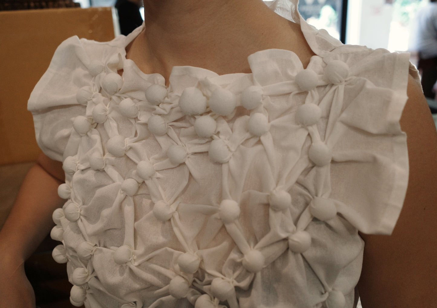 bubble shirt - white