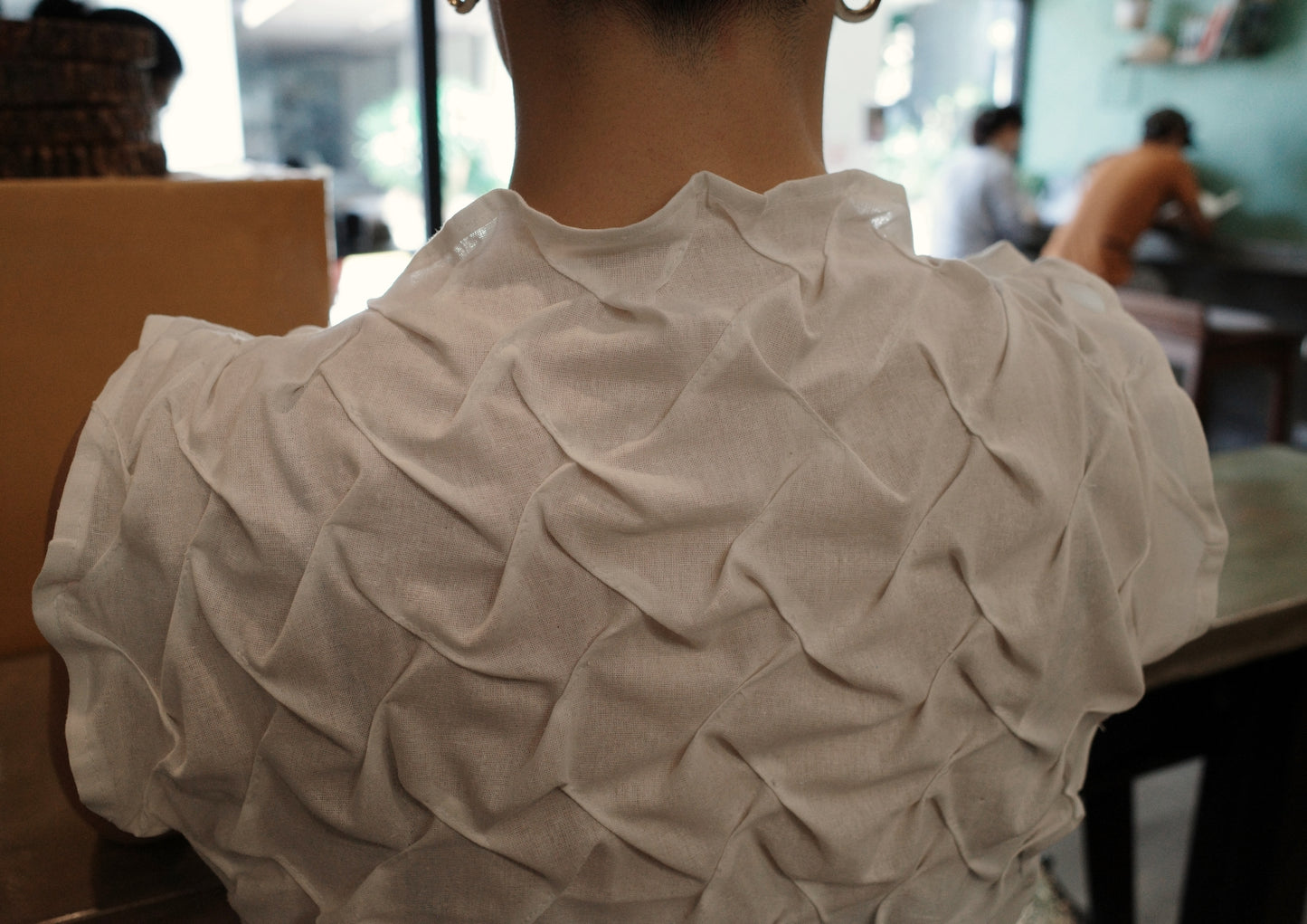 bubble shirt - white
