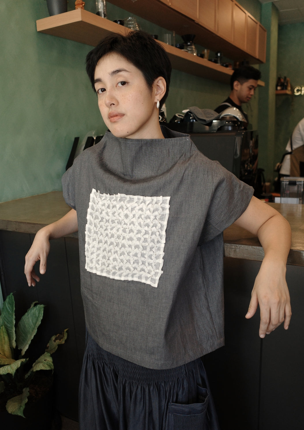 mithi blouse - gray