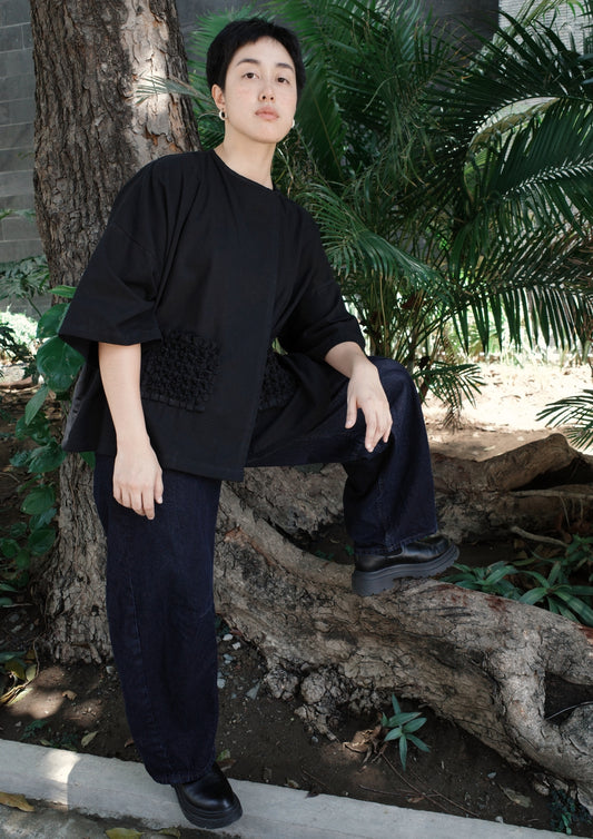 balabal jacket - black twill