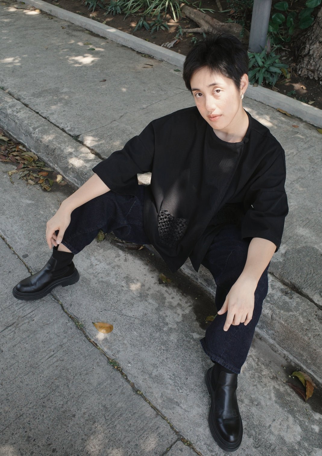 balabal jacket - black twill