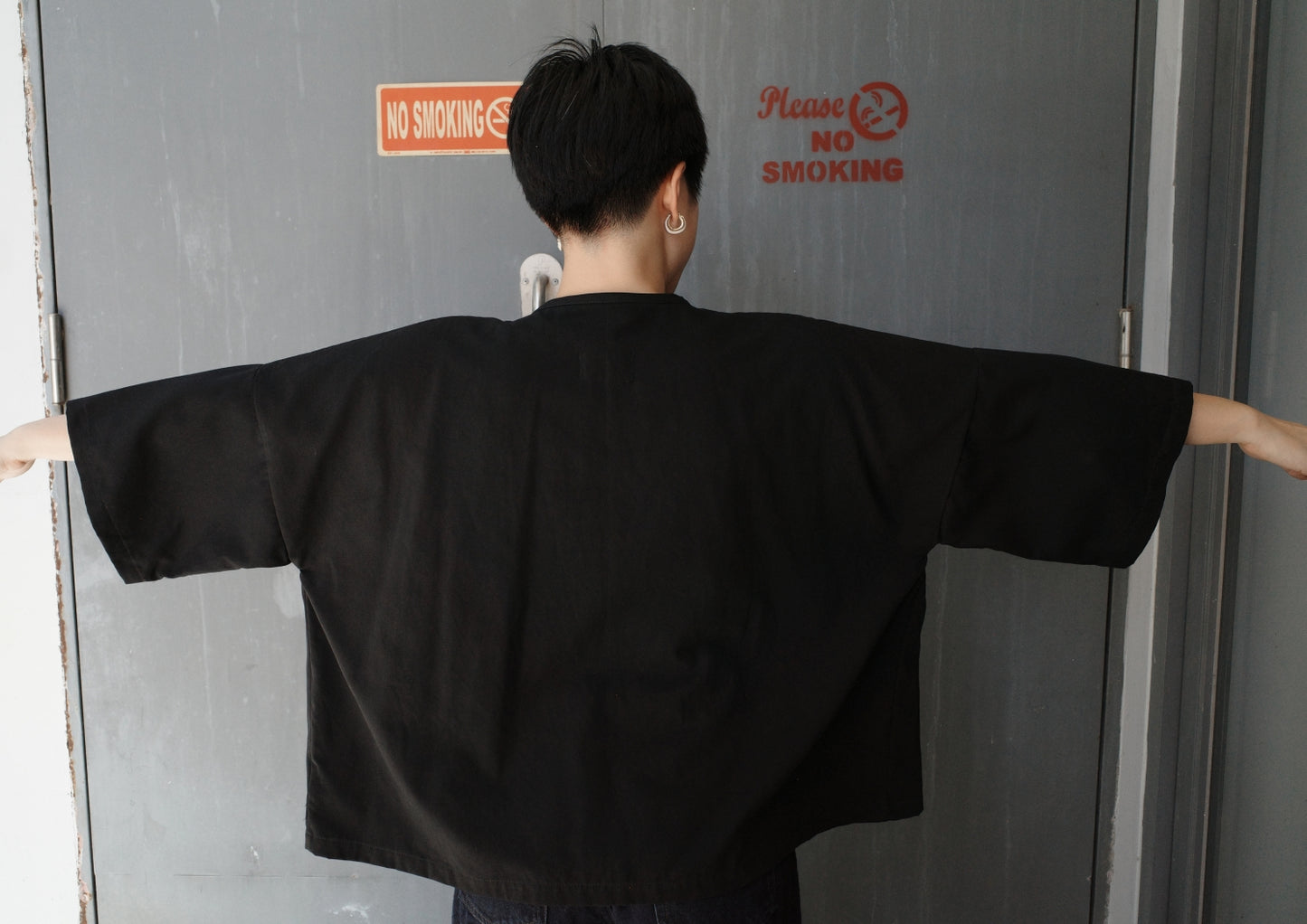 balabal jacket - black twill