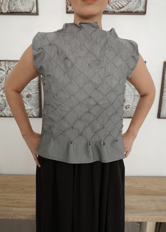 tria top - gray maong