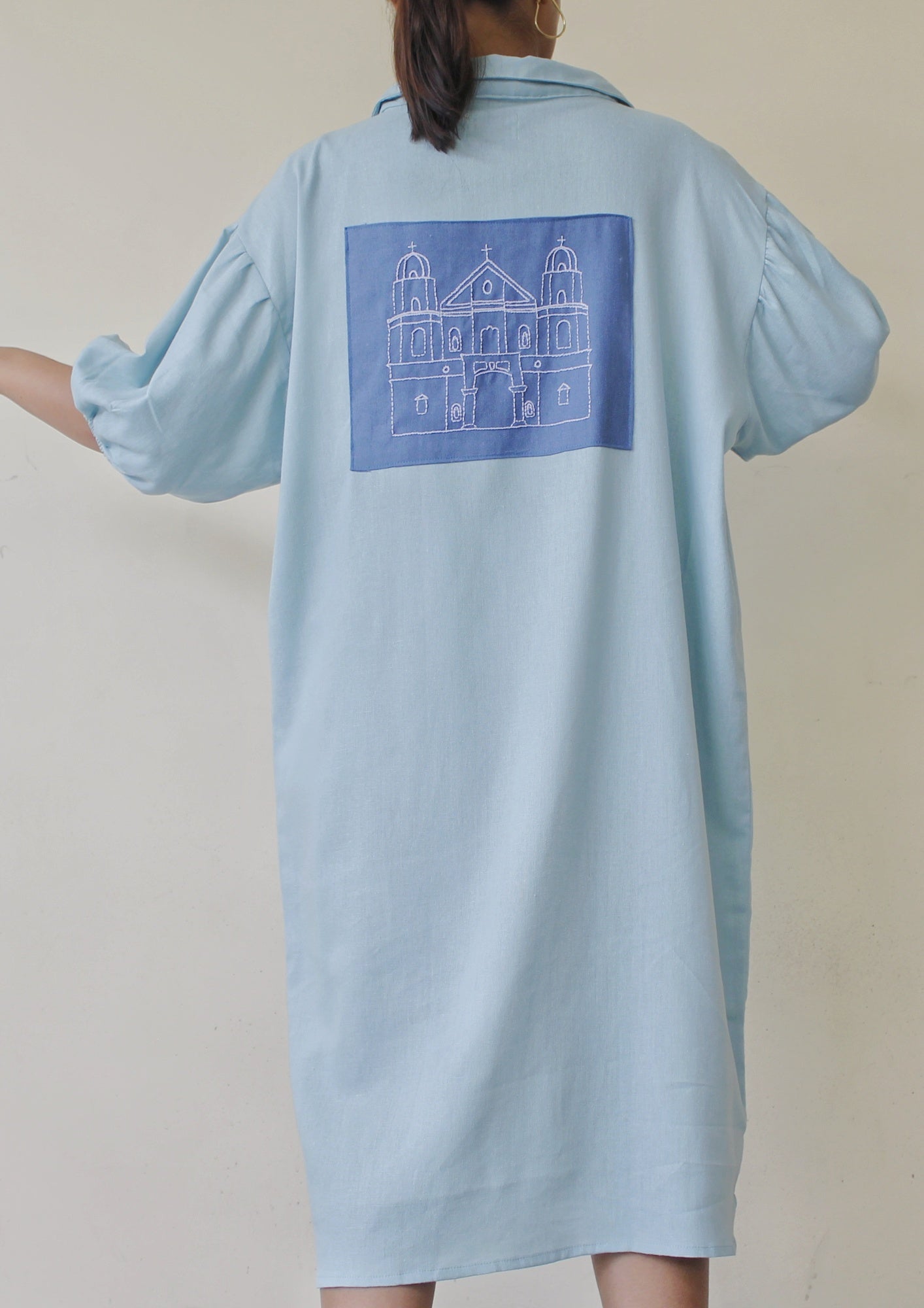 gina shirtdress - teal