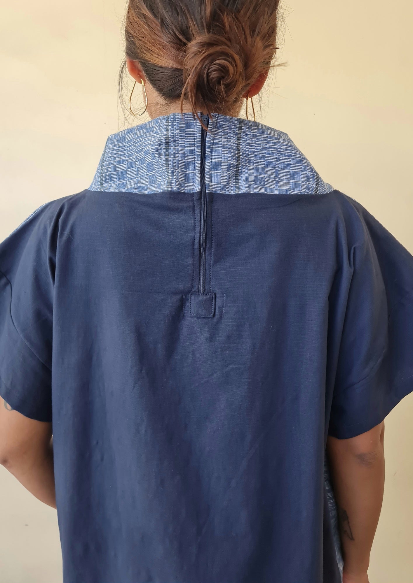 rina mock turtleneck - blue inabel