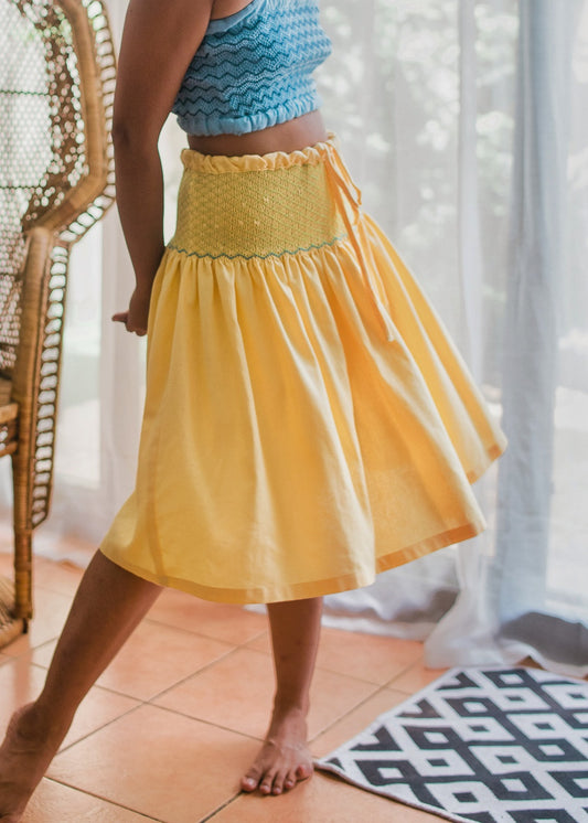 sophia skirt - yellow