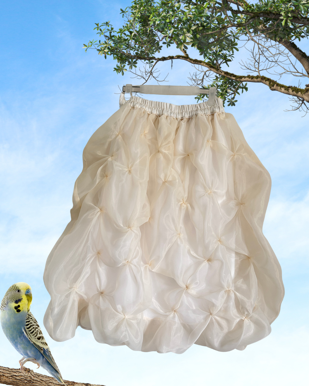 alapaap skirt - midi, white