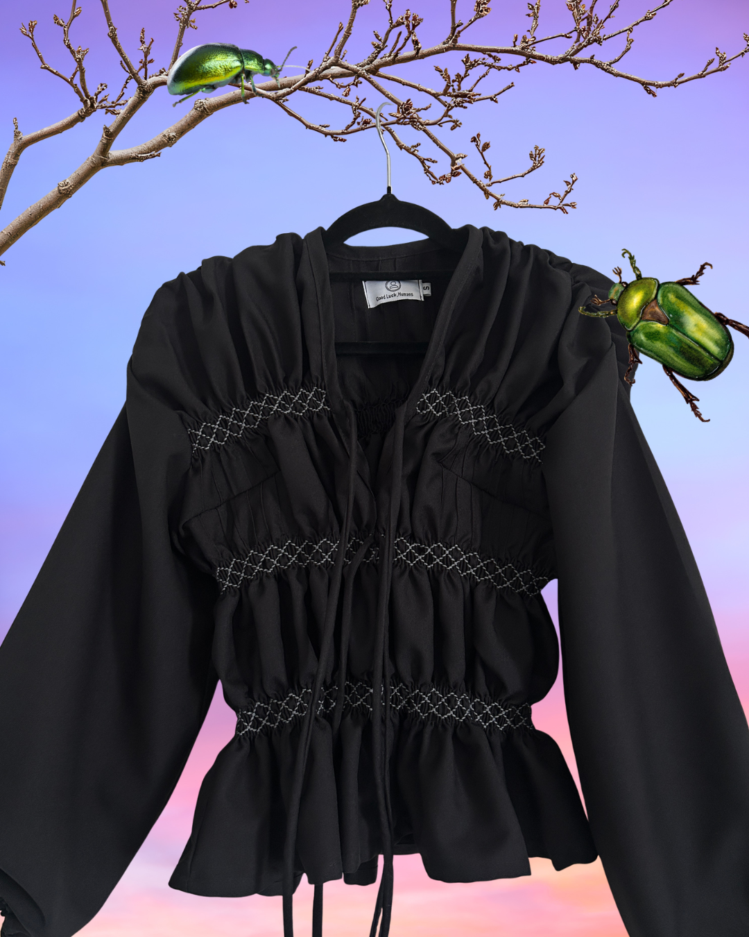 vanessa top - black