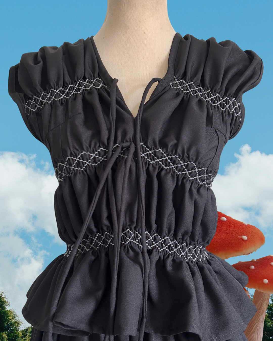 sansa top - black