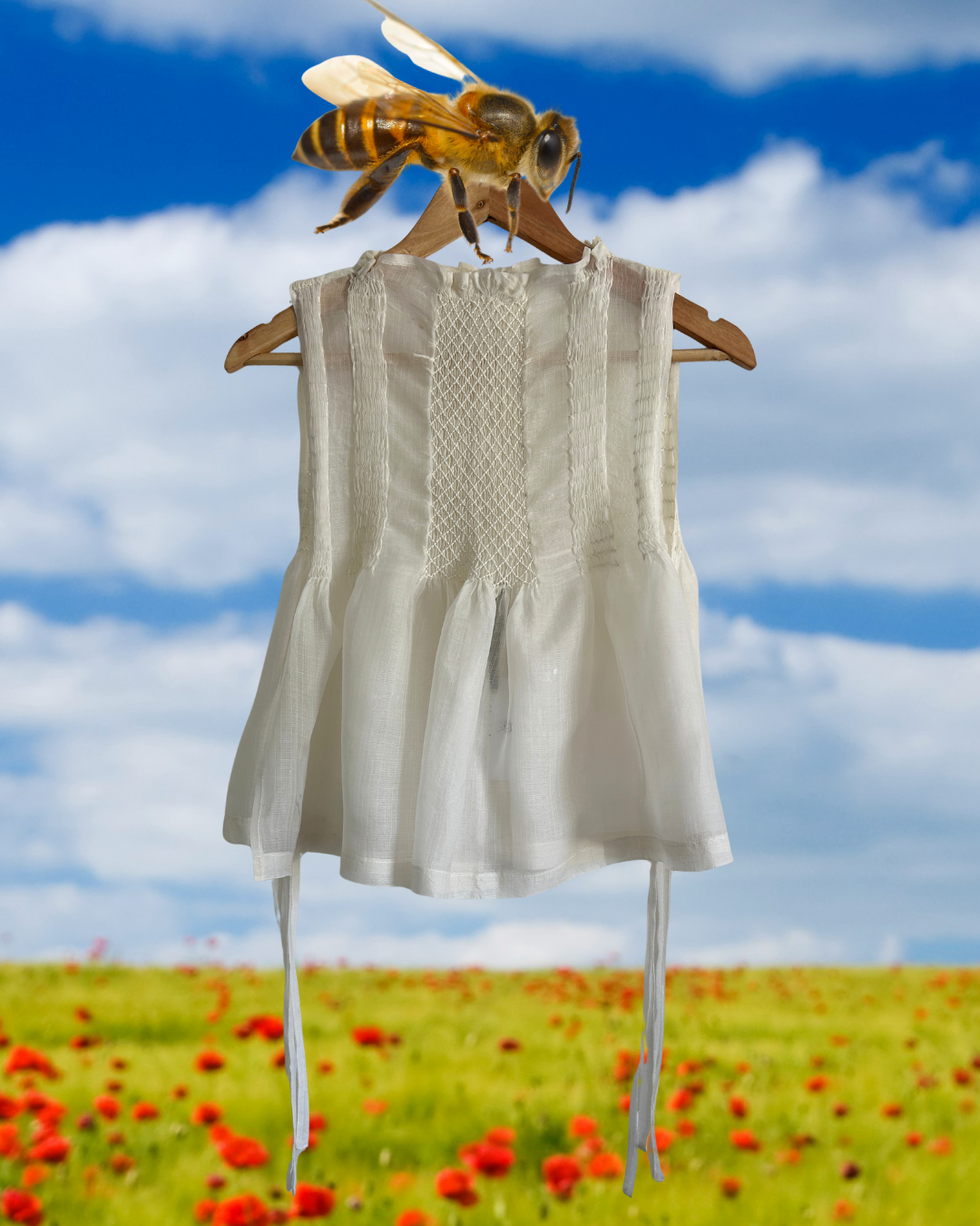 bighani bib top - silk cocoon