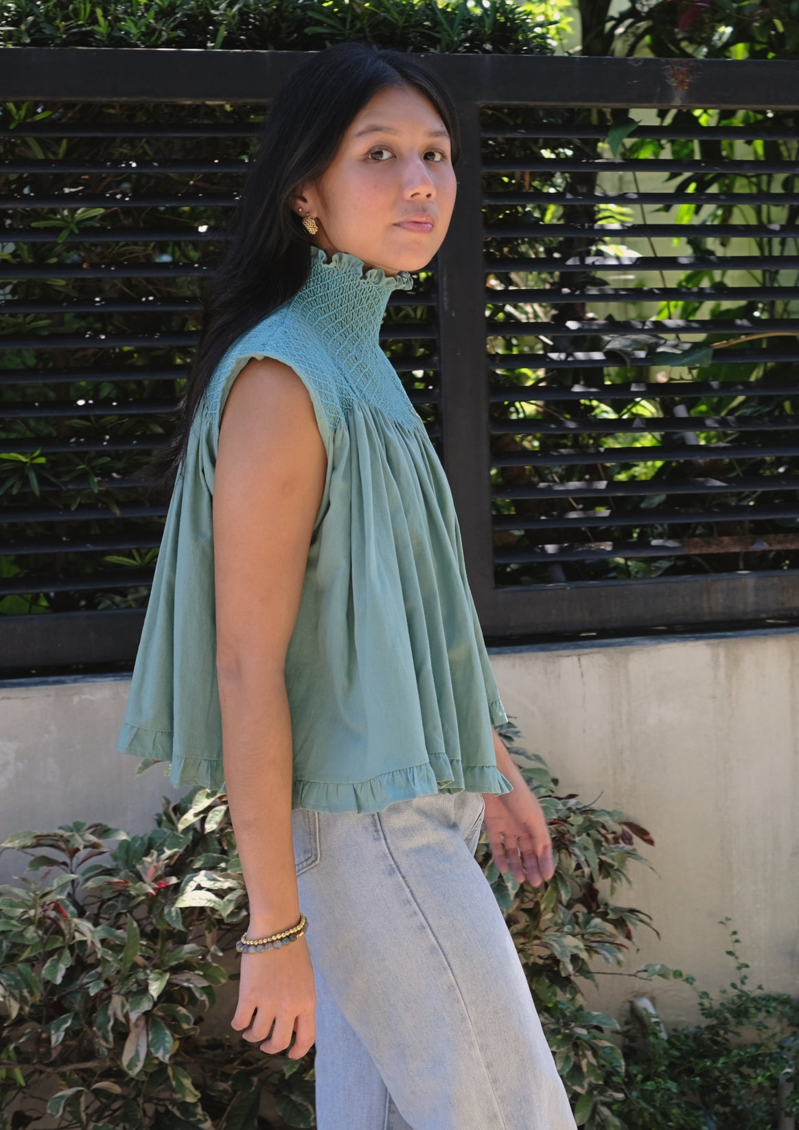 blaire top - teal