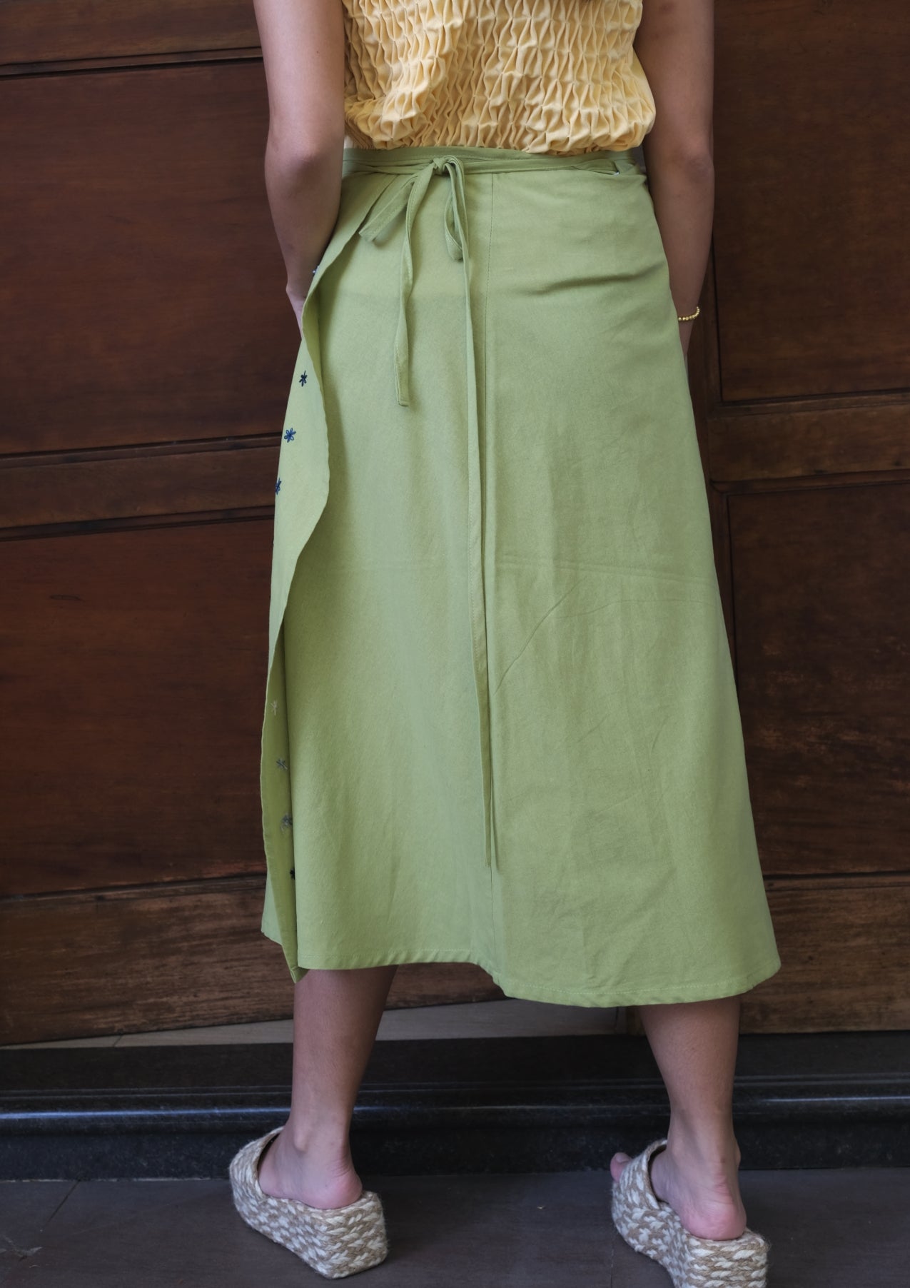 nini skirt - avocado green