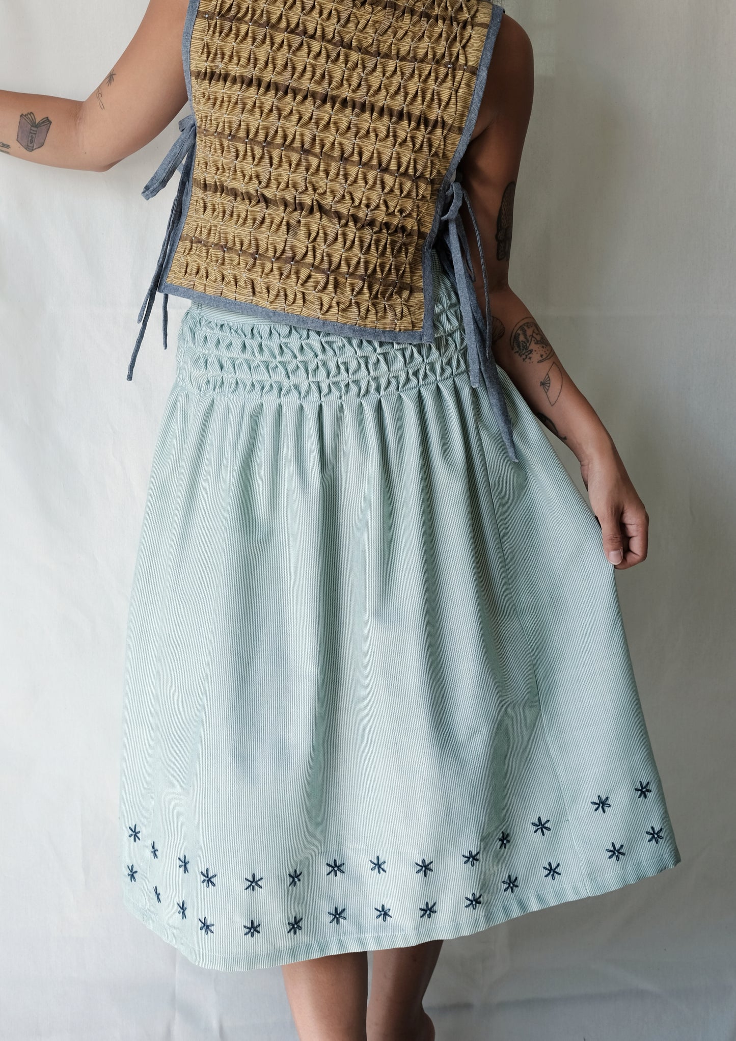 saya skirt - light green inabel