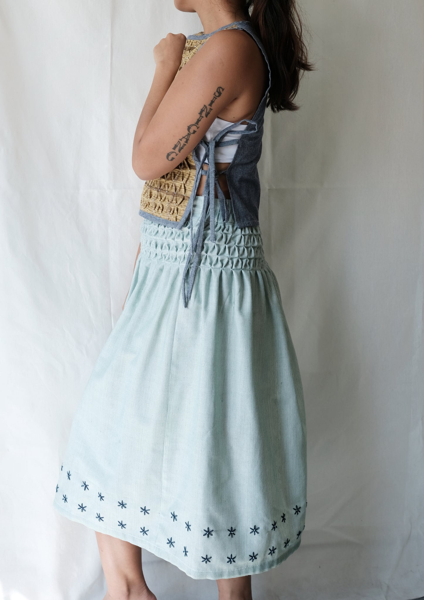 saya skirt - light green inabel