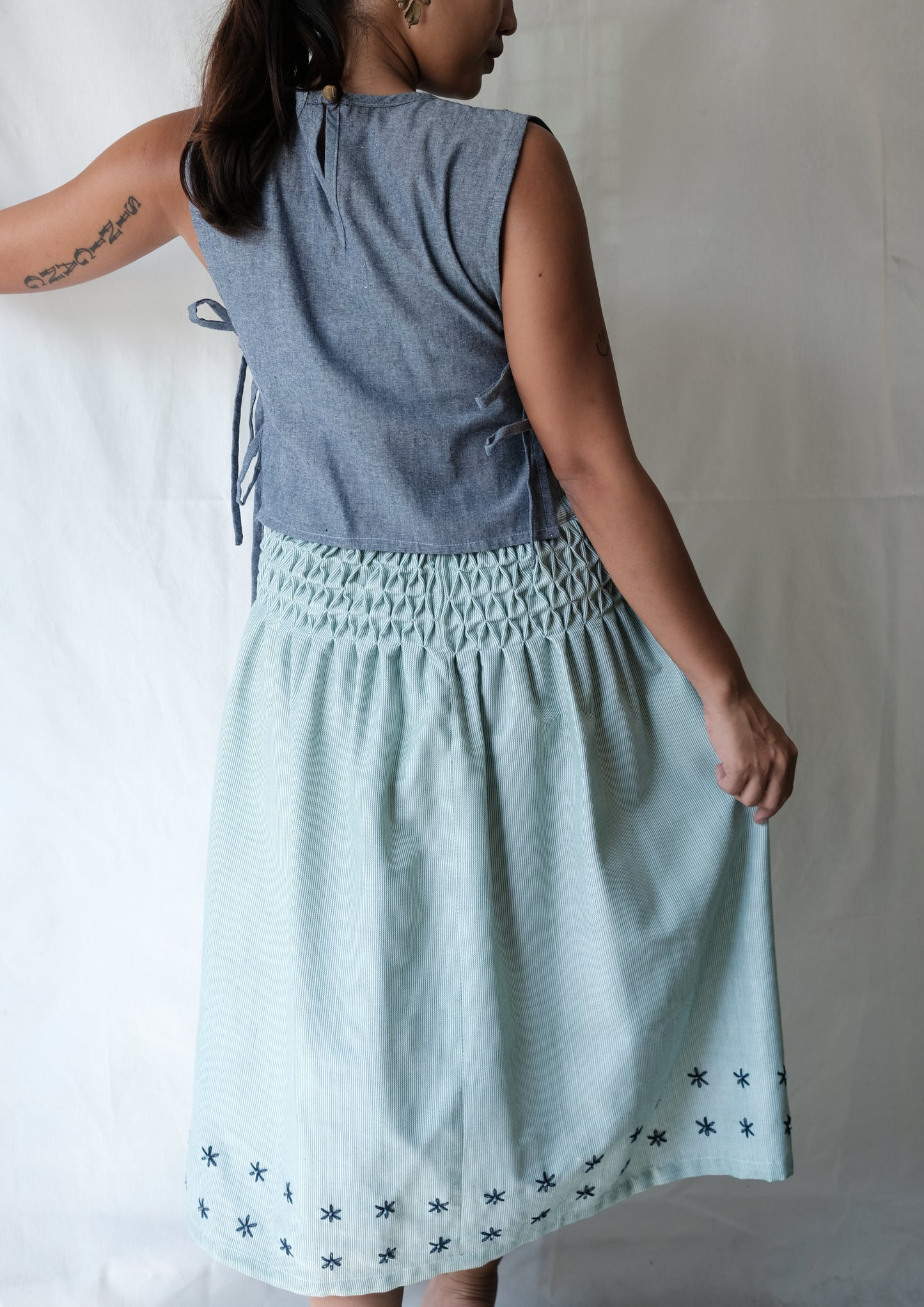 saya skirt - light green inabel