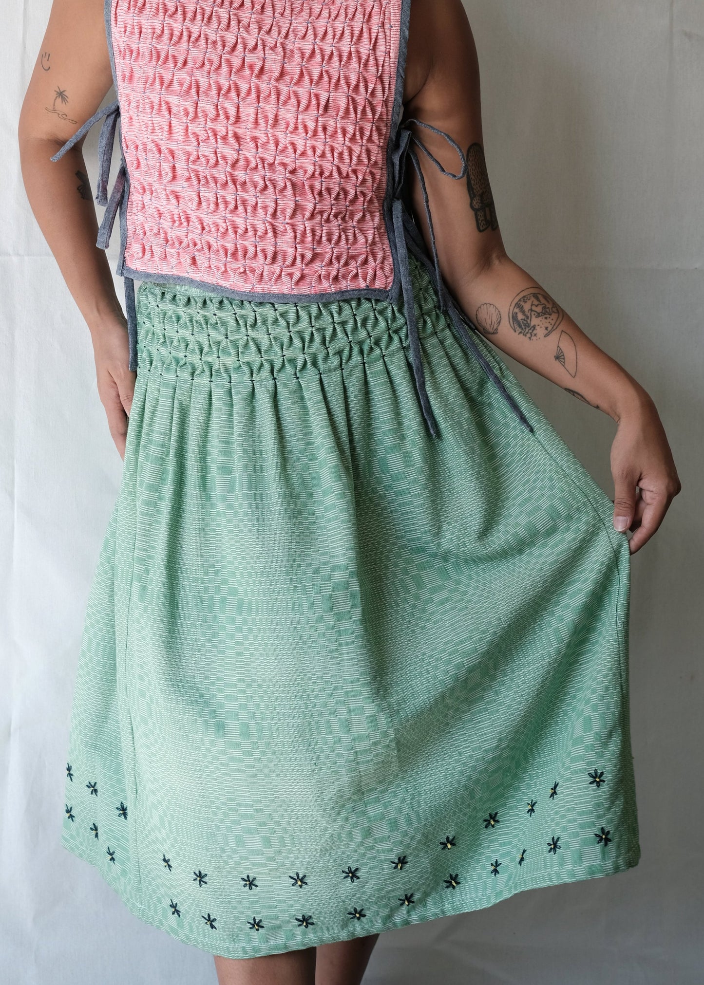 saya skirt - green inabel