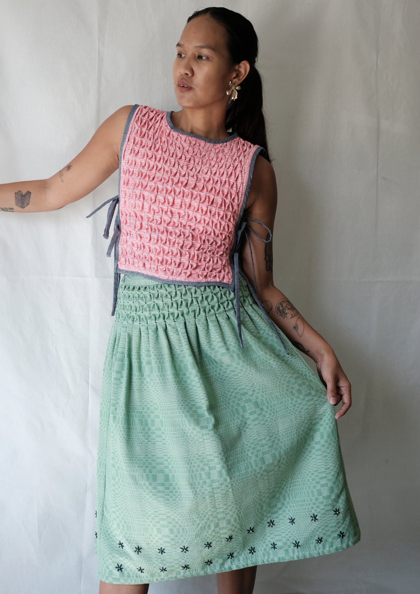 saya skirt - green inabel