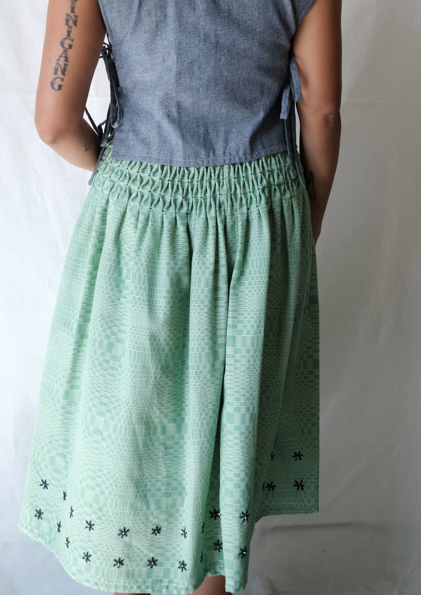 saya skirt - green inabel